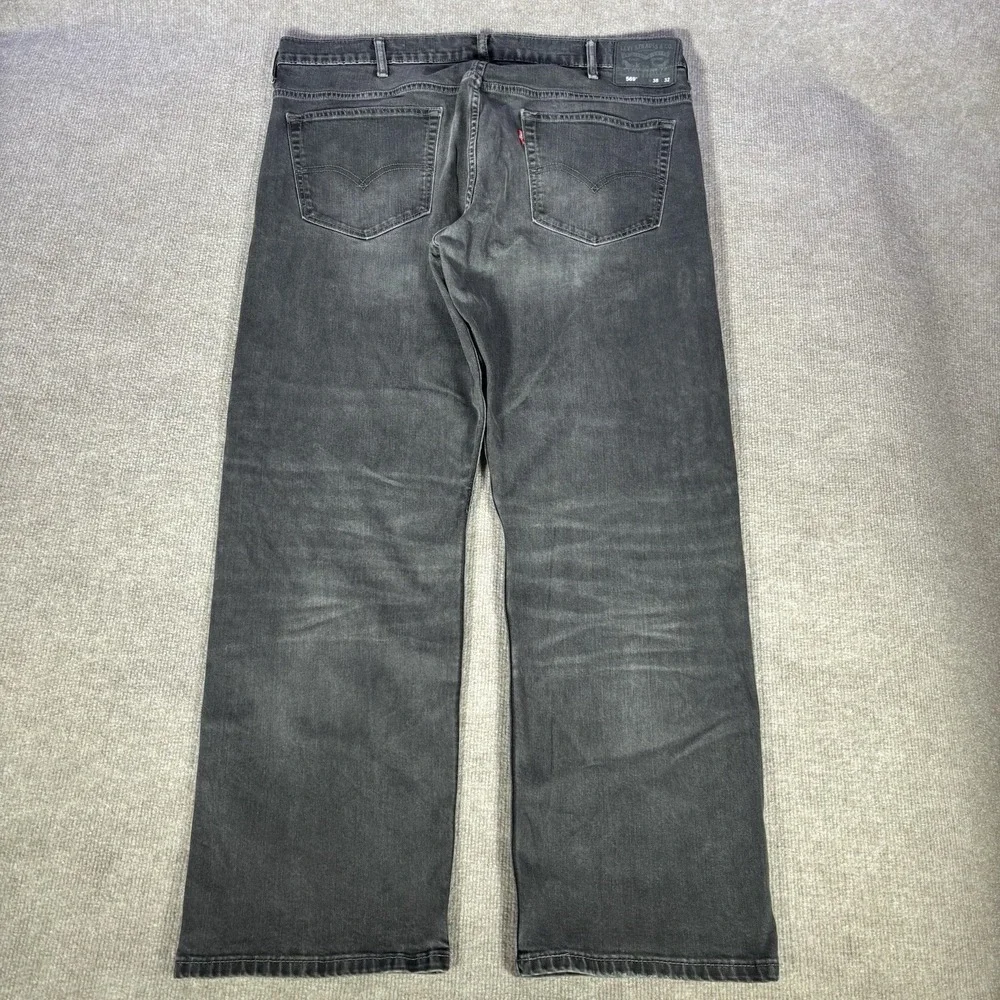 Levis‎ 569 Jeans Mens 40x32 (Tag 38x32) Loose Straight Fit Dark Blue Denim Baggy